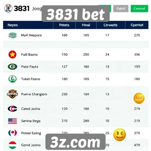 Diferenciais de jogos disponíveis no 3831 bet